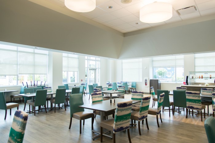 The cafeteria at Wilmington Treatment Center